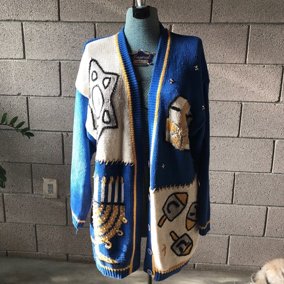 True Vintage Ugly Hanukkah Sweater - Picture 1 of 7